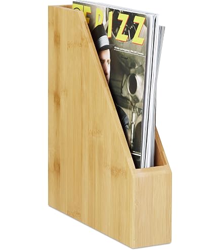Porte-revues Bureau 4 Compartiments - Organisateur Plastique Pour Documents, Magazines, Dossiers, Rangement Modulable DIY