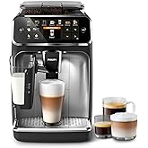 Philips 5400 Series Bean to Cup Coffee Machine – 12 Coffee Varieties, LatteGo Milk Frother, Fastest-to-Clean, Ceramic Grinder