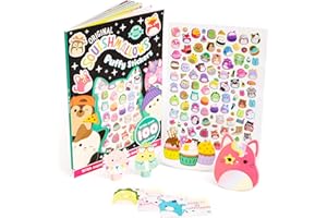 Bookoli - Original Squishmallows Stickers Activity - with Over 100 Puffy Stickers - Gifts for Girls and Boys