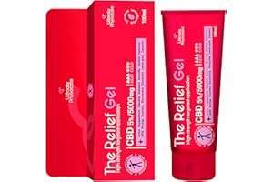 ULTIMATE PHYSIOCARE Crema CBD 5% 5000mg The Relief Gel 100 ml | Alivio y bienestar para músculos y articulaciones. Crema para espalda, lumbares, cervicales, rodillas, codos, hombros. Pomada con Cannabidiol