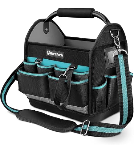 Borsa Multifunzione Per Attrezzi Högert Technik 49x25x35 Cm – 12 Tasche Esterne, Poliestere 600D, Fondo In Polietilene, Senza Chiusura Per Accesso Rapido
