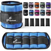 Lot De 2 Haltères Réglables Cheville Et Poignet Sportneer - 0,45 Kg à 3,15 Kg - Noir