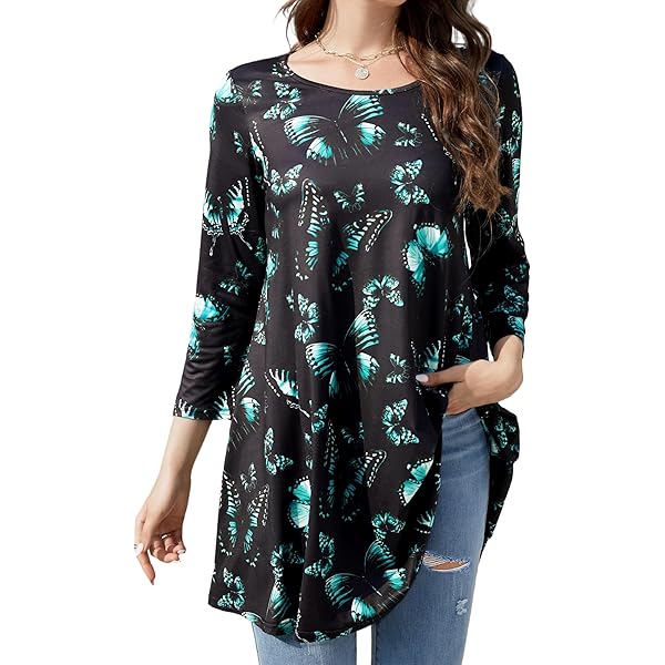 GUUKA Dames swing tuniek inkeping kraag dames knop sweatshirt lange