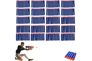 ZoneYan Fléchettes Balles, 7,2cm 200pcs Mousse Fléchettes Recharge Balle, Recharge Balle en Mousse, Fléchettes Mousse, Fléchette Ventouse, Balle Mega, pour Jouets Pistolets Modèle Enfants Jouet