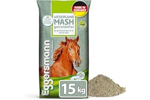 EGGERSMANN MEIN PFERDEFUTTER Eggersmann Weserland Mash sans céréales - Aliment digestif pour Chevaux sans mélasse, sans céréales ni Son de blé - Sac de 15 kg
