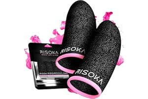 ‎RISOKA 10 sztuk Gaming Finger Sleeves - For Mobile Gaming - PUBG Mobile Gaming Finger Sleeve - Finger Gloves - Mobile Thumb Trigger Touchscreen