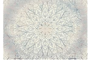 Runa Art Sfondo Fotografico Mandala 352 x 250 cm Lana Sfondo Salotto Camera da letto Ufficio Corridoio Decorazione Murali Decorazione da muro moderna - 100% FATTI IN GERMANIA - 9286011a