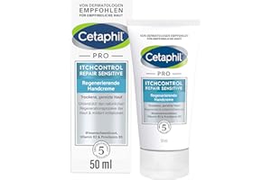 ‎CETAPHIL CETAPHIL PRO ItchControl Repair Sensitive Regenerierende Handcreme, 50ml, Für juckende, trockene und gereizte Hände, Glättet raue Hände & mildert Irritationen z.B. durch häufiges Händewaschen