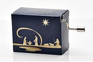 DRESDEN CONCERTS Spieluhr mit dem beliebten Weihnachtslied "Alle Jahre wieder" (Kurbelwerk, Mini-Drehorgel, Spieldose, Musik Box) schönes Geschenk im kunstvoll bedruckten Karton mit abgedruckten Liedstrophen