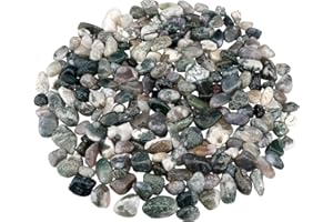 ginojex 435g natürliche Kieselsteine zerkleinert Steine Aquarium Kies poliert Masse unregelmäßig geformt saftige Steine Vase Füller Fisch Tank Dekorativ