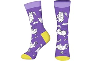 AGRIMONY Chaussettes Humour Femme Ado fille - Animaux Hommes Fantaisie Rigolotes Humoristiques Droles Originales Personnalisé - Idee Cadeau Rigolo Noel Original