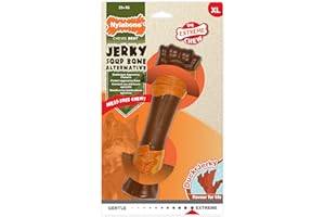Nylabone Masticabile E Giocattolo Per L'Igiene Dentale Di Cani Potenti Masticatori, Formato Bollito Di Carne Essiccata, Al Sapore Di Carne Di Anatra Essiccata, Per Cani Adulti Oltre - 23.000g