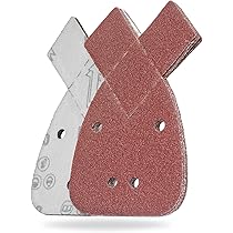 Grana 40-240 90x140mm 60 Fogli Carta Vetrata Triangolare Per Levigatrici - Grana 40/60/80/120/180/240 Fogli Abrasivi Gancio Anello