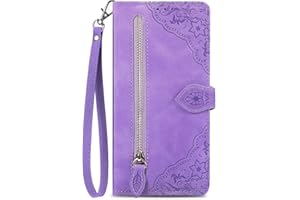 NEXCURIO Étui à Rabat Coque Folio pour Xiaomi Redmi Note 12 Pro 5G / POCO X5 Pro 5G Housse de Protection Flip Cover Case en Cuir PU Portefeuille avec Cordon et Porte Cartes Femme Fleur - Violet
