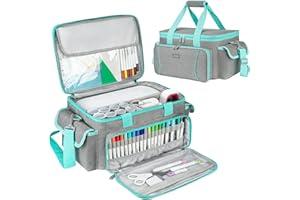 LEFOR·Z Cricut Joy Xtra Compatible Carrying Case - Portable Storage Bag with Shoulder Strap for Accessories