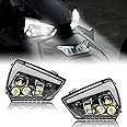 SAUTVS 2PCS LED Headlights Assembly for Can Am Ryker, LED Head Lights Front Lamps with High-Low Beams DRL Turn Signal Light for Can-Am Ryker Accessories
