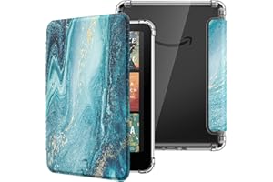 MoKo Custodia Compatibile con Kindle Paperwhite da 7 Pollici 12a Generazione 2024, Cover Leggera con per eBook Reader in TPU Morbido Auto Sveglia/Sonno, Doratura