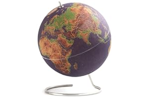 Suck UK Großer Farbiger Korkglobus, Kork, Mehrfarben