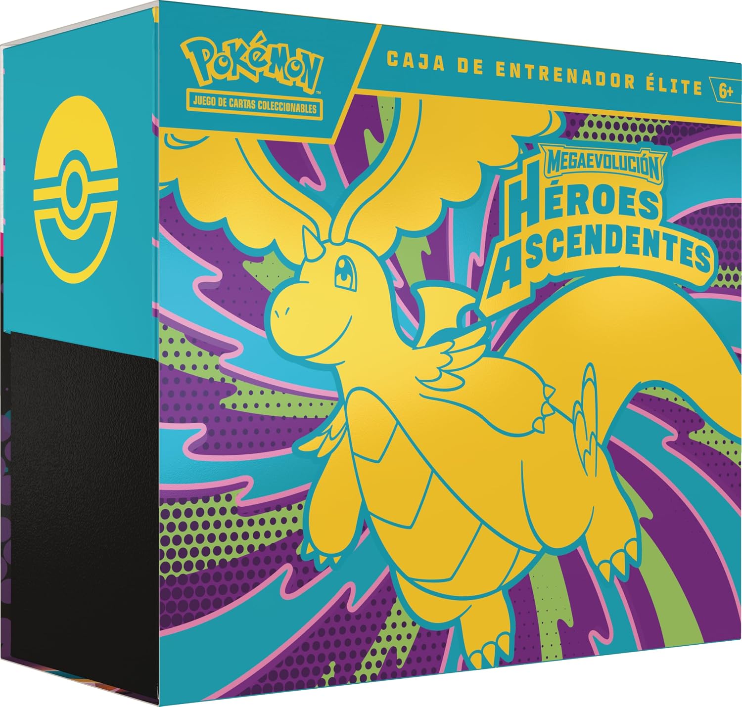 Pokémon: Caja de Entrenador Élite de Megaevolución-Héroes Ascendentes (1 Carta de promoción con ilustración expandida, 9 Sobres de Mejora y Accesorios prémium)