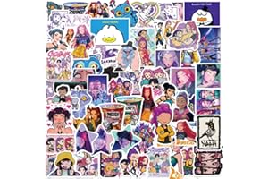 NEULEBEN 60 pegatinas geniales de películas de anime, vinilo impermeable de graffiti colorido, impermeable, monopatines, guitarras, adolescentes y adultos