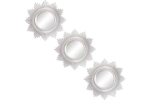 Kelly Miller Piccoli specchi rotondi per decorazione da parete, set di 3 – grandi accessori per la casa per camera da letto, soggiorno e sala da pranzo (MS013)