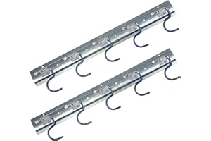 ONVAYA Tool Rail 50 cm Steel | Device Holder | Wall Mount | Organiser Strip | Storage | Tool Holder (Set of 2)