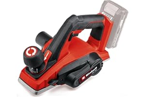 Einhell Pialletto a batteria TE-PL 18/82 Li-Solo Power X-Change (ioni di litio, profondità d'asportazione 2 mm, albero lama grande, pattino parcheggio auto, senza batteria e caricabatteria)