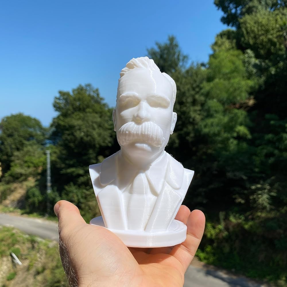 Friedrich Nietzsche Büst Niçe Büst Dekoratif Biblo Kitaplık Dekor 15cm