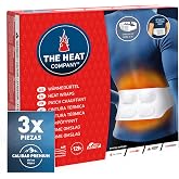 THE HEAT COMPANY Thermal Waist - 12h Cozy Heat - Extra Warm | 3 Piece, 100% Natural, Instant Back Warmth, Heat Belt for All S