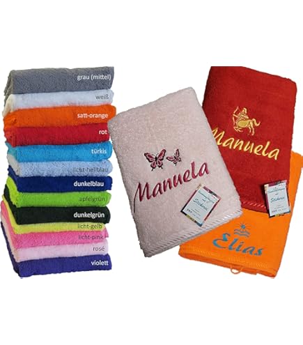 Personalisiertes Waschhandschuh - Mit Eigenem Text Oder Namen Bedruckbar