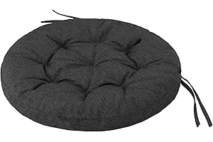 ‎PILLOWPRIM Swing Cushion for Hanging Swing, Stork Nest, Swing Cushion, Swing Cushion, Hanging Swing, Hanging Nest, Peace, Leisure, Black, 65 x 65 cm