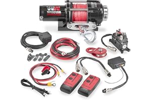 Warrior Ninja 2500 Treuil électrique avec Corde synthétique 12 V