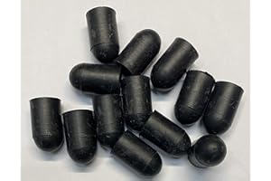 dexierp Protection Force 5/16-18 UNC 5/16-24 UNF Protecteurs de filetage de vis M8 et couvercle d'extrémité de tube de poteau de 5/16 "8 mm OD (paquet de 50) Élastique Noir