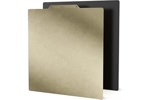 Jusnboir Plataformas de impresora 3D, 220 x 220 mm, chapa de acero PEI de doble cara (estructurada) con PEI magnético para Anet A8 Wanhao Duplicator i3 Monoprice Maker Ender-5 Ender-5S