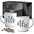 Mr & Mrs Tassen Set - Romantische Marmor Kaffeetassen Für Paare