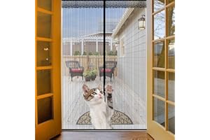 Orumrud Mosquiteras Puerta Magnética Verano 70x220cm, Anti Insectos Mosquito Cierre Automático Puertas Mosquitera Arañazos anti-gatos para Balcón, Puerta Corredera, Patio, Negro Mosquitera