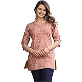 CLOTONS Cotton Printed Short Kurti for Women
