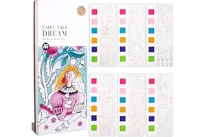 BERRY PRESIDENT Libri di pittura ad acquerello tascabile, nuovi libri di gouache graffiti, piccoli libri di foto di viaggio, segnalibri ad acquerello, creatività per bambini e libri a colori portatili (fiabe e sogni)