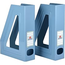 Organisateur De Bureau Acrimet 5 Compartiments Inclinés - Trieur De Fichiers En Plastique Blanc, Parfait Pour Documents Et Dossiers