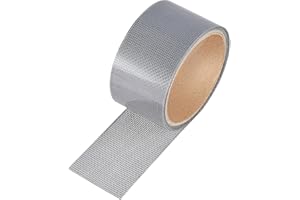 KOIMBRA® Nastro Ripara Zanzariere Adesivo Biadesivo Telato Novità Tenda Finestra Tessuto Fibra di Vetro Screen Repair Patch Grigio Sticky Net 2m X 5cm(Singolo)