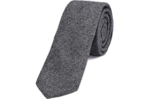 DonDon cravatta stretta da uomo 6 cm cotone