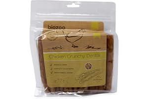 BIOZOO Biazoo Dental Crujiente de Pollo 500 grs Snacks para Perros Apto para Todas Las Razas y tamaños. Ayuda a la higiene Dental
