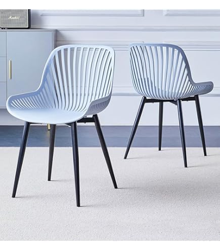 White Plastic Patio Chairs Garvee Dining Chairs Set Of For