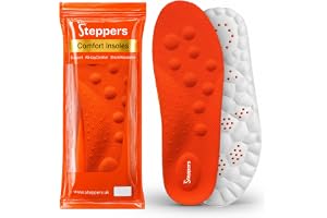 Original Steppers Insoles, 2026 4D Steppers Comfort Boosting Massage Insole, Memory Foam Thermal Insoles, Comfy Insole with A