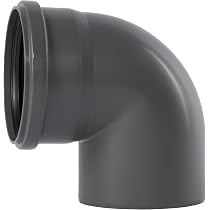 Produktbild von MegaHaustechnik HT-Rohr – Außen-Ø 160 Mm, Länge 1 M, Mit Muffe & Dichtung – Für Abwasser & Lüftung (grau, PP)