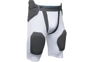 Champro Tri-Flex 5-Pad Integrated Girdle, WHITE, GREY INSET, Adult X-Large