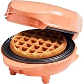 Bestron Mini Waffle Maker, Snowman Waffle Maker with Non-Stick Coating for Children's Birthday Parties, Family Celebrations,