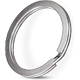 Anneaux Porte-Clés Plats Praknu - Lot De 200 | 30mm Acier Nickelé | Pour Clés Et DIY