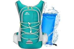 ONETOALL 18L Hydration Backpack with 2L Water Bladder, Insulated Cycling Bike Backpack, Lightweight Water Pack for Hiking Running Skiing Commuting