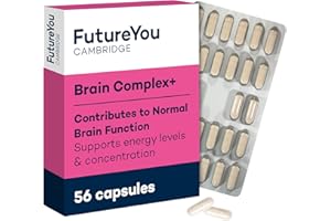 Brain Complex+ Capsules – Brain Supplement with Phosphatidylserine, B Vitamins & Ginkgo Biloba – 28 Day Supply – Brain Energy, Health & Cognition Supplements by FutureYou Cambridge
